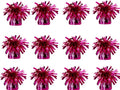 Aluminum Foil Balloon Weights for Parties (12 pcs) - 0.31lb (140g) Each - Premium Balloon Anchors for Birthday, Wedding, Dinner, Indoor & Outdoor Decorations(Rose Red 12pcs)