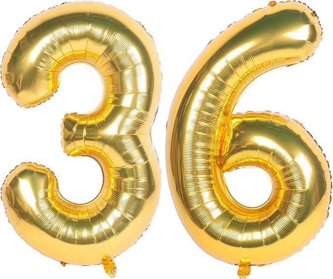 40 Inch gold Number Balloons Helium Foil Mylar Balloon Birthday Party banquet Decoration 36