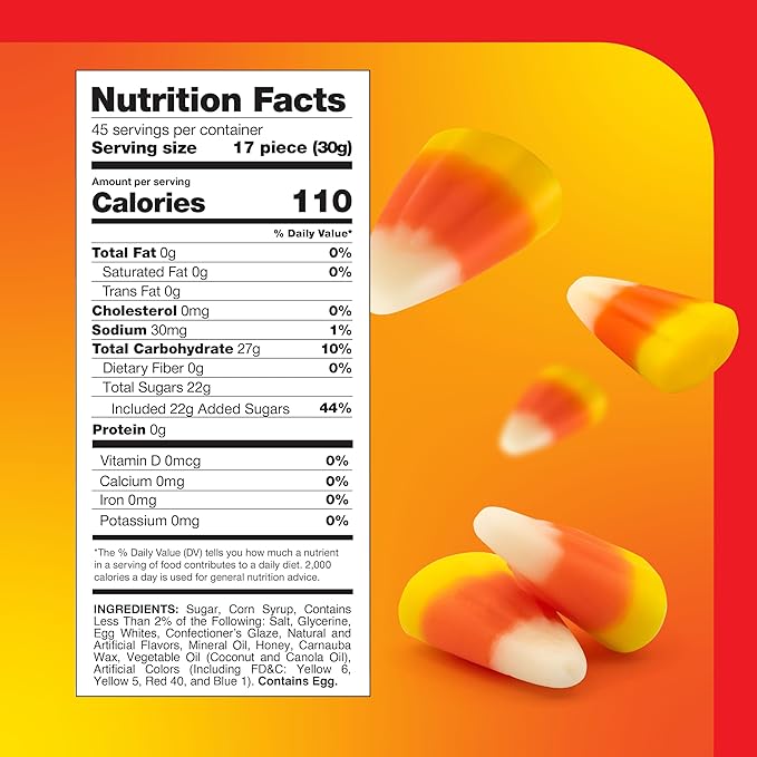 Classic Candy Corn - 3 Pound Bag - Mellowcreme Candy Bulk - Original Flavor - Fall Treat for Parties, Goodie Bags, Dessert Decor and Baking