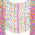 Outus 40 Pieces Colorful Dots Paper Garland Easter Decor Round Glitter Hanging Confetti Streamers Backdrop for Spring Birthday Classroom Halloween Trunk or Treat Car Decoration (Rainbow)