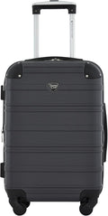 Travelers Club Phoenix Luggage, Blackened Pearl, 22-Inch Carry-On
