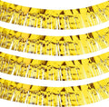 WILLBOND 4 Packs 40 Feet Fringe Garland Foil Fringe Garland Metallic Tinsel Foil St. Patrick's Day Hanging Banner for Wedding Birthday Parties Holiday Decorations Graduation