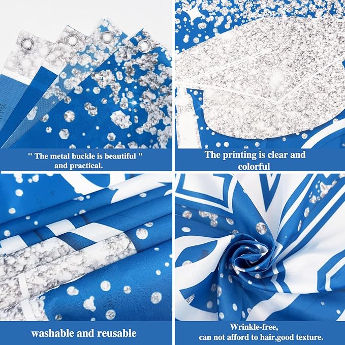 Large Congrats Grad Banner Light Blue Class of 2026 Banner Backdrop 2026 Yard Sign for Graduation Party Supplies Graduation Decorations 2026 (Light Blue)