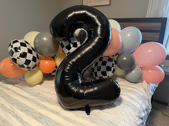 Number 20 Balloons, Balloons for Man Woman 20th Black Birthday Party Decoration, 40 Inch Foil Number Ballon for 20, 2026 Anniversary, Bridal Shower, Graduation, Halloween, New Year