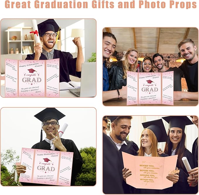 Vlipoeasn 2026 Graduation Guest Book Alternative, Rose Gold Class of 2026 Graduation Party Decorations, Graduation Signature Book for 2026 College High School, Unique Graduation Gifts for Friends