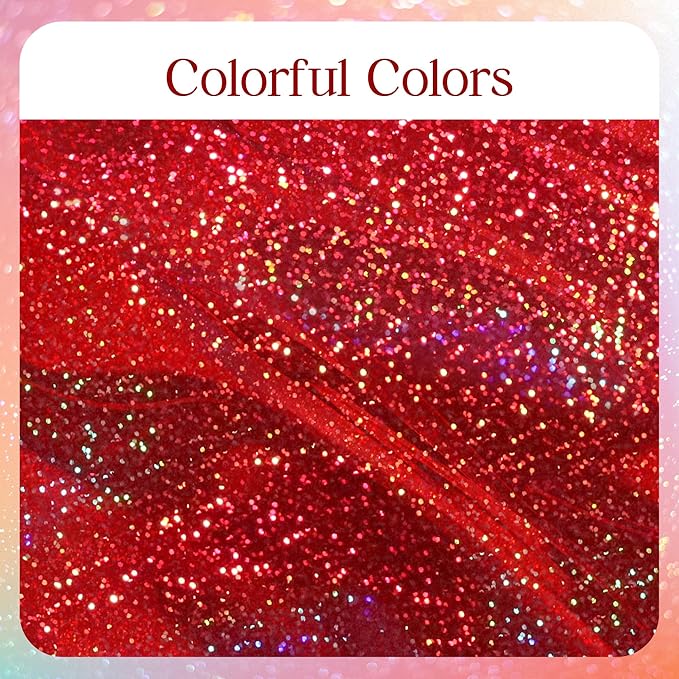 8 pcs Red Holographic Laser Tablecloths for Parties 40" x 108" Table Cloth Iridescence Shining Table Decoration For Valentines Galentines Day Princess Graduation Christmas Birthday Party Supplies