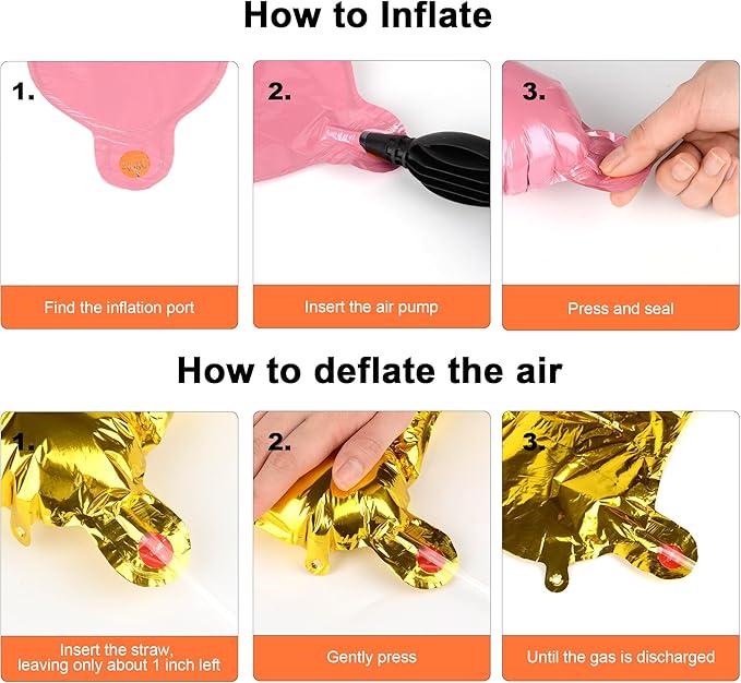 52 pcs Pink Foil Letter Balloons with Air Pump, 16 Inch 2 A-Z Sets - Mylar Alphabet Balloon Kit for Birthday Banner & Party Decorations