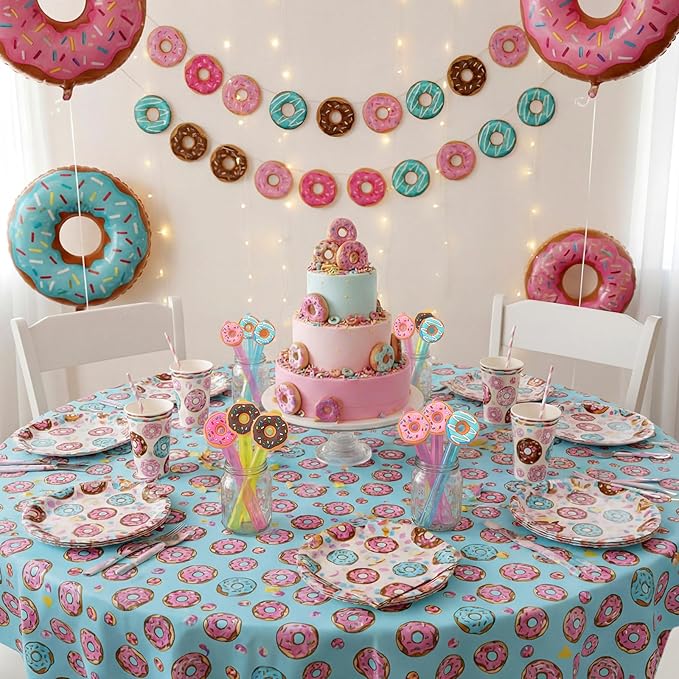 Jenaai 24 Pcs Dount Bubble Wands Sweet Donut Bubbles Party Favors for Summer Activity Cartoon Birthday Gifts Carnival Goody Bag Stuffers Wedding Supplies