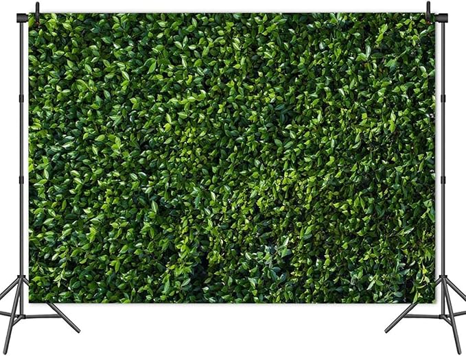 Nature Spring 3D Green Leaves Theme Photo Background Wedding Birthday Party Newborn Baby Shower Photography Backdrops Zoo Decor Shoot Props Bannner (10X8 FT)