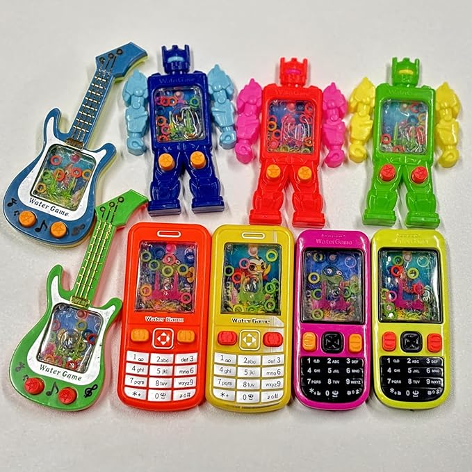 24Pcs Handheld Water Game Mixed Design,Colorful Water Ring Toss Handheld Toys,Party Favors,Pocket Games for Kids,Goodie Bags Stuffers, School Classroom Rewards，Birthday Return Gifts,Bulk Toys Prizes