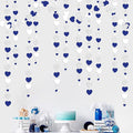52 Ft Valentines Day Party Decorations Navy Blue Silver Heart Garlands Silver Royal Blue Hanging Streamer Banners for Anniversary Bachelorette Engagement Wedding Bridal Shower Birthday Party Supplies
