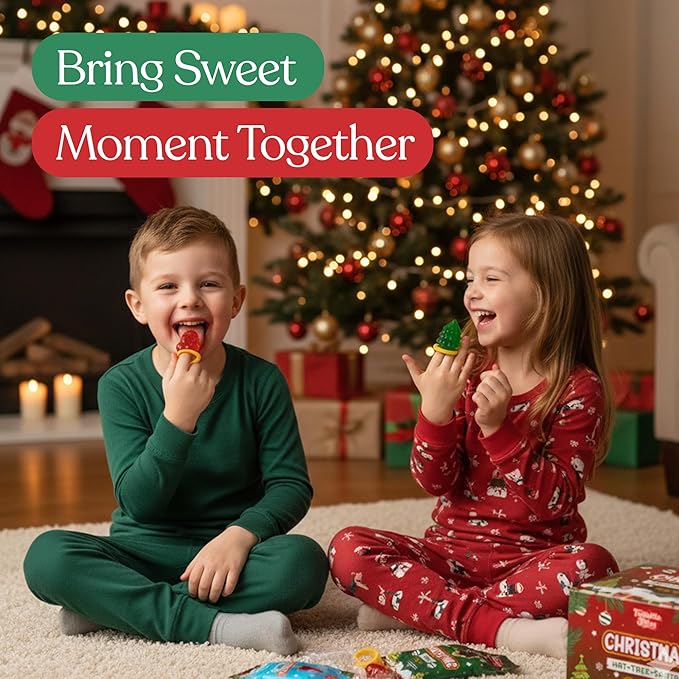 30 Pack Christmas Ring Candy – Individually Wrapped Holiday Themed Santa, Tree, Hat Lollipops – Strawberry, Green Apple, Tutti Frutti Delicious Flavors – Bulk Christmas Suckers Great Use, For Stocking Stuffers Kids Party Favor, Classrooms Partys, Goodi...
