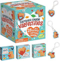 Peaceable Kingdom Valentines Box for Kids, Valentines Day Box Kit for Valentines Cards for Kids Classroom - Capybara Charm Valentines
