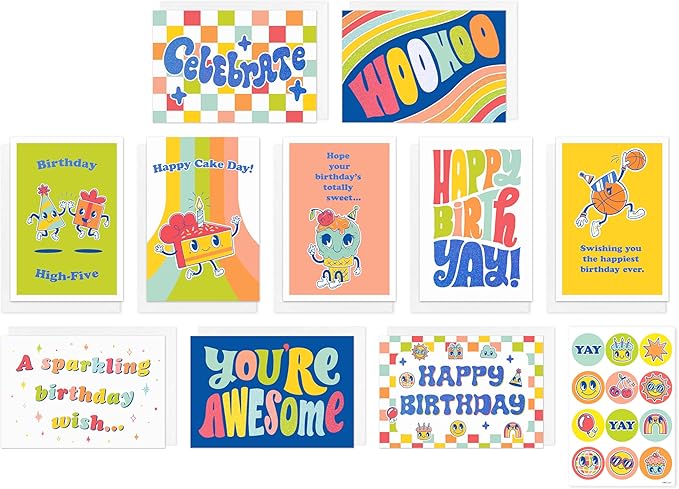 American Greetings 10-Count Kids Birthday Card Bundle with Envelopes