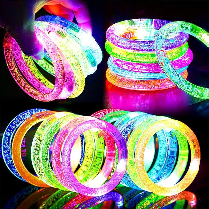 178 Pcs Glow In The Dark New Years Eve Party Supplies 2026 Decorations with 6 Led Glasses 6 Light Up Headbands 12 Flashing Bracelets 6 Noise Makers Necklaces 100 Glow Sticks Party Favors for New Years