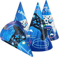 WERNNSAI Birthday Party Hats - 12 Pcs Birthday Party Supplies Cone Hat Headbands Colorful Paper Party Hats for Kids