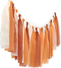 Chiffon Tsaasel Garland for Burnt Orche Coral Peach Orange Wedding Tea Party Hanging Party Decorations Birthday Bridal Baby Shower