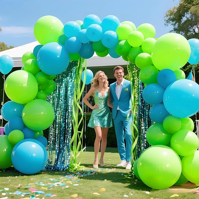 KAWKALSH Light Green Balloon Arch Kit 111Pcs 18 12 5 Inch Latex Party Balloons Garland for Birthday Baby Shower Wedding Engagement Anniversary