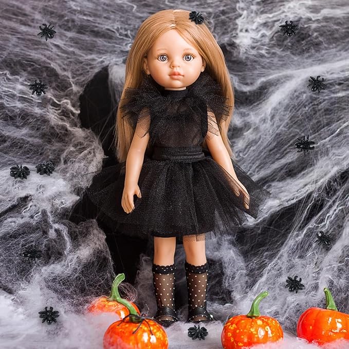 200 Pieces Halloween Mini Spiders Dollhouse Miniature Resin Spider for Crafts Tiny Fake Spiders for Fairy Garden Dollhouse Micro Landscaping Decoration