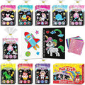 FUNNYB&G Foil Art Party Favors for Kids - 24 Pack Foil Art Crafts Kits Coloring Books, Goodie Bag Stuffers Party Favors for Kids 4-8 8-12, Bulk Birthday Classroom Prizes Girls Boys Gifts (Classic)