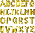 16 Inch Gold Letter Balloons Mylar Foil Alphabet Letter A-Z Balloons Set for Wedding Birthday Party Decoration Banner(26pcs Pack,) (Gold)