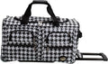Rockland Rolling Duffel Bag, Black, 22"