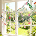2 Pcs Flower Banner Wildflower Garland, Baby Shower Decorations, Floral for Enchanted Garden Party, Wedding Wild One Bloom Baby Shower Fairy Tale Tea Market Spring Supplies Girl Woodland Party