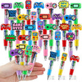 CZWZ 30Pcs Mini Multicolor Pens in One 4-in-1 Cute Pens Bulk for Kids, Ballpoint Pen for Birthdays and Children's Parties, Fun Gifts Assorted Ink Kawaii Pen(Vedio Game)