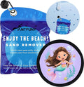Antfuny Sand Remover Eraser Mermaid Removal Bag Mitt Brush Wipe Off Beach Vacation Essentials Travel Necessities Supplies Lake Day Activities Hawaii Trip Must Have Family Toy Game Towel Sifter Cloud