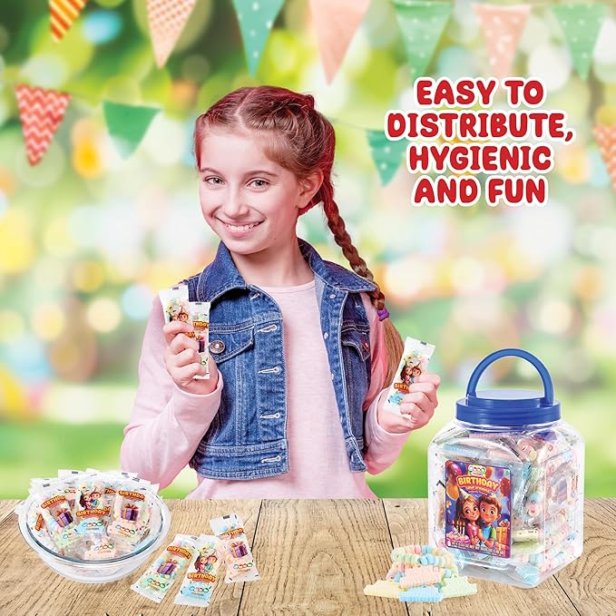 36 Happy Birthday Candy Bracelets, Individually Wrapped Party Favors, Candy Bracelets with Happy Birthday Charm, by 4YoreElves