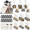 24 Set Graduation Keychain 2026 for Students Bulk Class of 2026 Grad Keychain Gift with Tags and Organza Bags for School Graduation Classroom Exchange Gifts, Teacher Student Award Party Favors