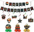 Vlipoeasn Retirement Decorations for Men Women, Colorful Vintage Retirement Party Set with Banner Honeycomb Centerpieces Hanging Swirls, Office Retired Farewell Decor