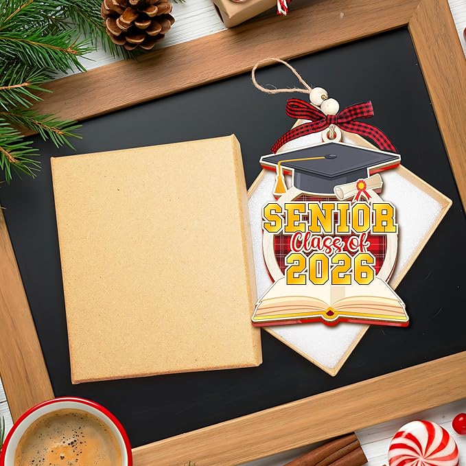 HEXMOZ Graduation Ornaments Class of 2026 - Senior 2026 Ornament - Graduation Gift for High School, College Seniors, Congratulations Gifts for Last Year Students - Xmas Ornaments Decorations