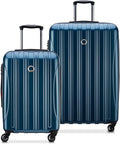 DELSEY PARIS Helium Aero Hardside Expandable Luggage with Spinner Wheels, Teal, 2-Piece Set (21/28)