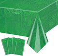 4Pcs Green Holographic Tablecloths Rectangular Green Iridescent Tablecloth Shimmer Metallic Table Covers for St. Patrick's Day Birthday Christmas Witch Theme Party, 54x108Inch