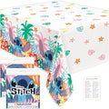 Unique Lilo and Stitch Table Cloth (2 Pack) - Lilo and Stitch Birthday Party Decorations - Officially Licensed - 2 Plastic Table Cloths, Including Checklist