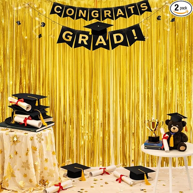 OHOME Graduation Decorations 2026 - Graduation Backdrop for Wall Door - Class of 2026 Party Supplies - Class of 2026 Decorations