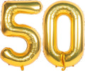 40 Inch gold Number Balloons Helium Foil Mylar Balloon Birthday Party banquet Decoration 50