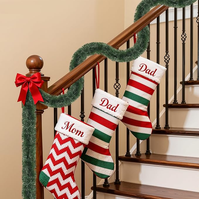 50FT Green Christmas Tinsel Garland, Artificial Greenery Garland for Tree Decorations, Faux PVC Soft Metallic Tinsel Twist Garlands for Xmas Home Indoor Decor