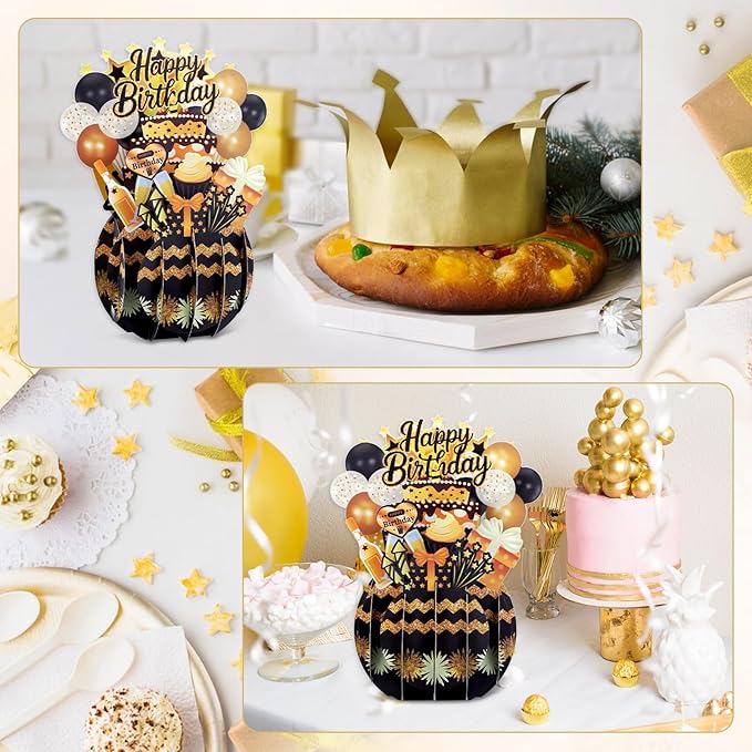 FaCraft Pop Up Birthday Card - 3D Funny Handmade Happy Birthday Pop Up Cards Gift with Envelope, for All Age, Kids Adults, for Her Girls Boys Men Women Son Daughter Mom Dad Boss