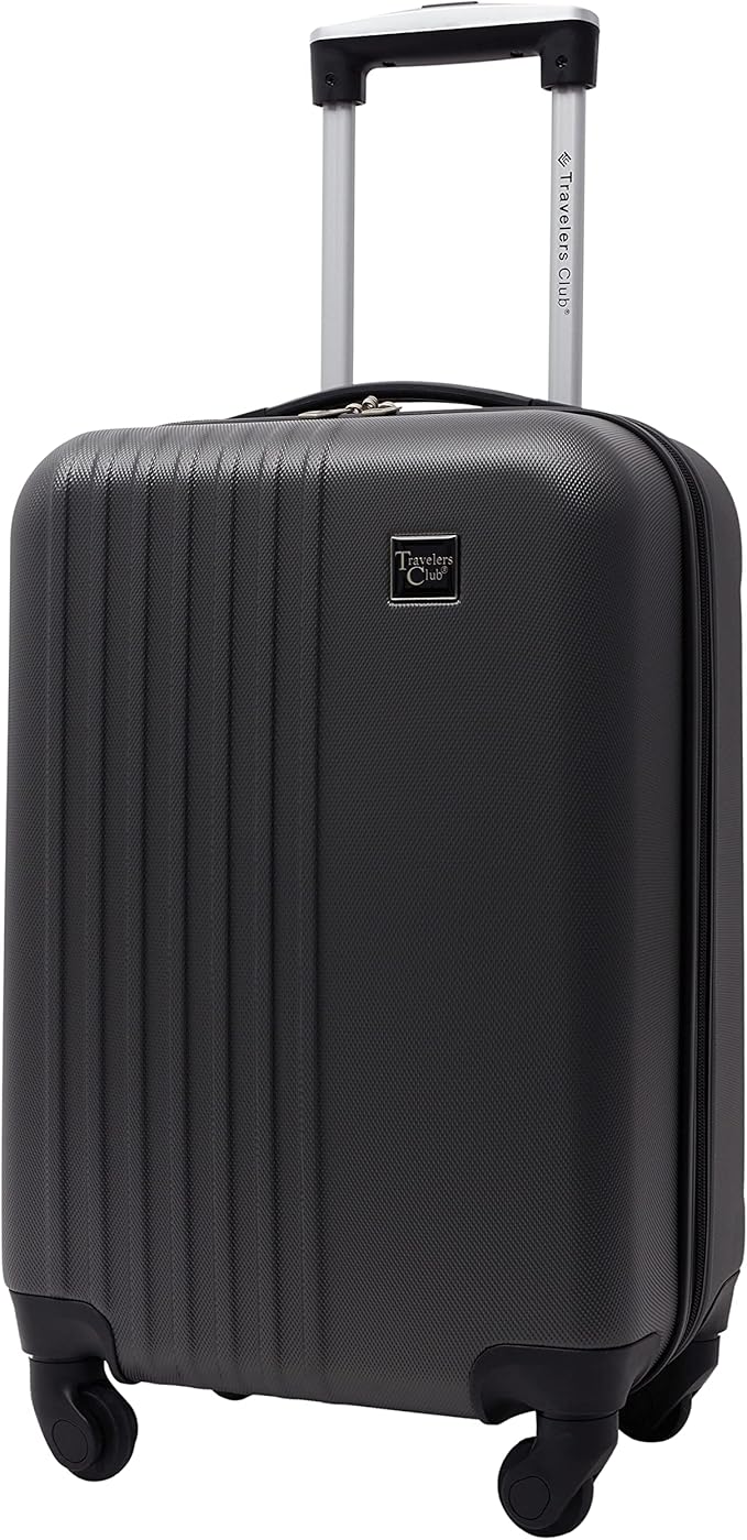 Travelers Club Cosmo Luggage, Charcoal Grey-2 Piece Set (28"/20")