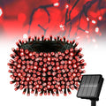Solar String Lights for Outside, 39Ft 100 LED Solar String Lights Outdoor with 8 Modes，Solar Lights for Outside Waterproof for Yard, Fence,Balcony, Party,Christmas Tree Decorations (Red)