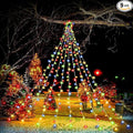 Christmas Decorations 320 LED Star String Lights Christmas Star Tree Lights for Xmas Party Wedding Patio New Year Holiday