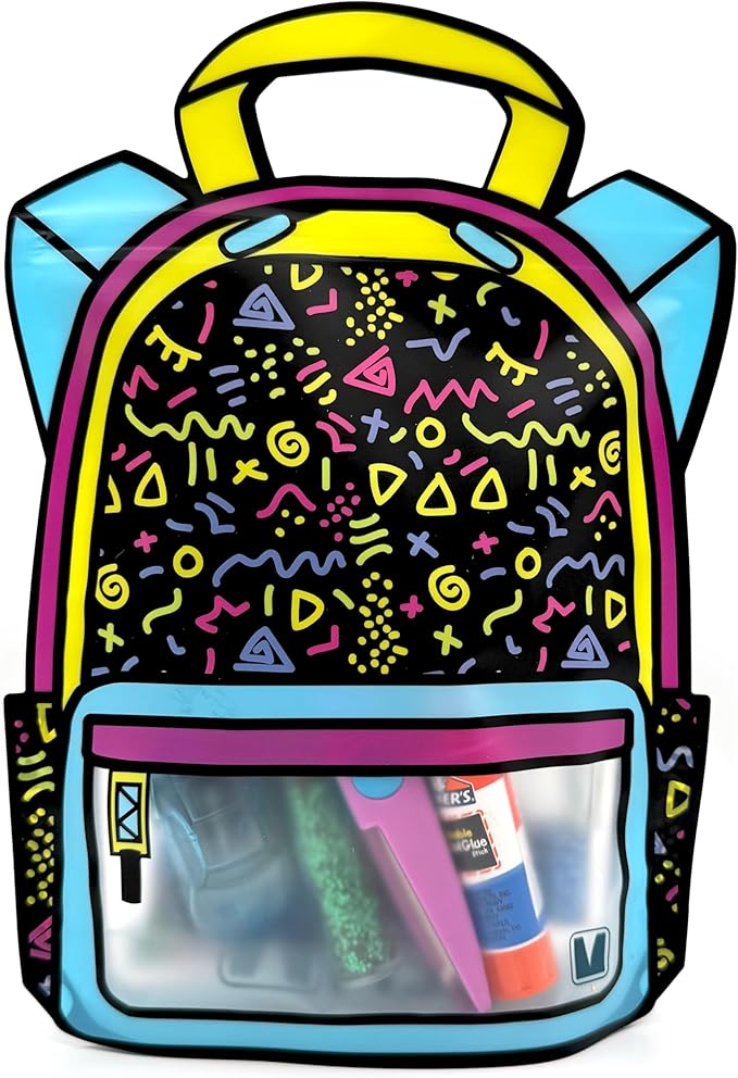 20 Pack Goodie Bags for Kids Birthday Party Supplies - Bulk Gift Bag for Favors, Food, and Candy with Resealable Ziplock Seal (Lets Party/Small)