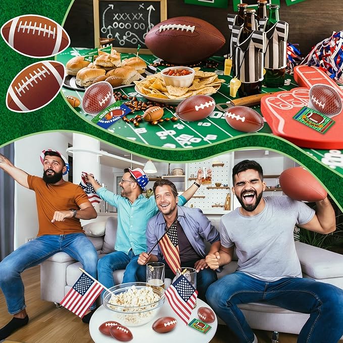 24 Pack Footballs Stress Balls Sport Party Favors for Kids 4-8 8-12 Bulk Foam Football Decorations Goodie Bag Stuffers Easter Basket Fillers Classroom Prizes Boys Footballs Birthday Party Suppliers