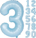 40 In Matte Blue Number Balloons Helium Foil Mylar Balloon Birthday Party banquet Decoration Digital 3