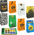 Artseen 20 pcs Paper Bags Party Favors Bags Goody Bag for Kids Party (5.1 X 3.1 X 9.4 inches). (Halloween Set)