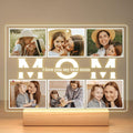 Custom Picture Frames with Photo, Personalized Photo Frame with Night Light, Customized Picture Frames, Customized Birthday Gifts for Mom, Personalized Mothers Day Gifts for Mom Baby Kid Family
