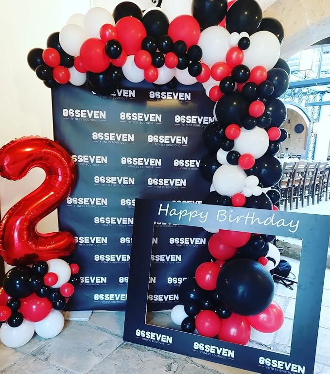 40 Balloon Number, Red Number 40th Birthday Balloons 40 Inch, 40 Years Old Red Birthday Decorations for Men Women, 40th Anniversary Decorations