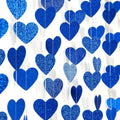 Royal Blue Party-Decoration Heart Garland - 52ft 21st Birthday Bachelorette Hanging Backdrop Streamers,Graduation Engagement Wedding Christmas Banner Decor Supplies Lasting Surprise